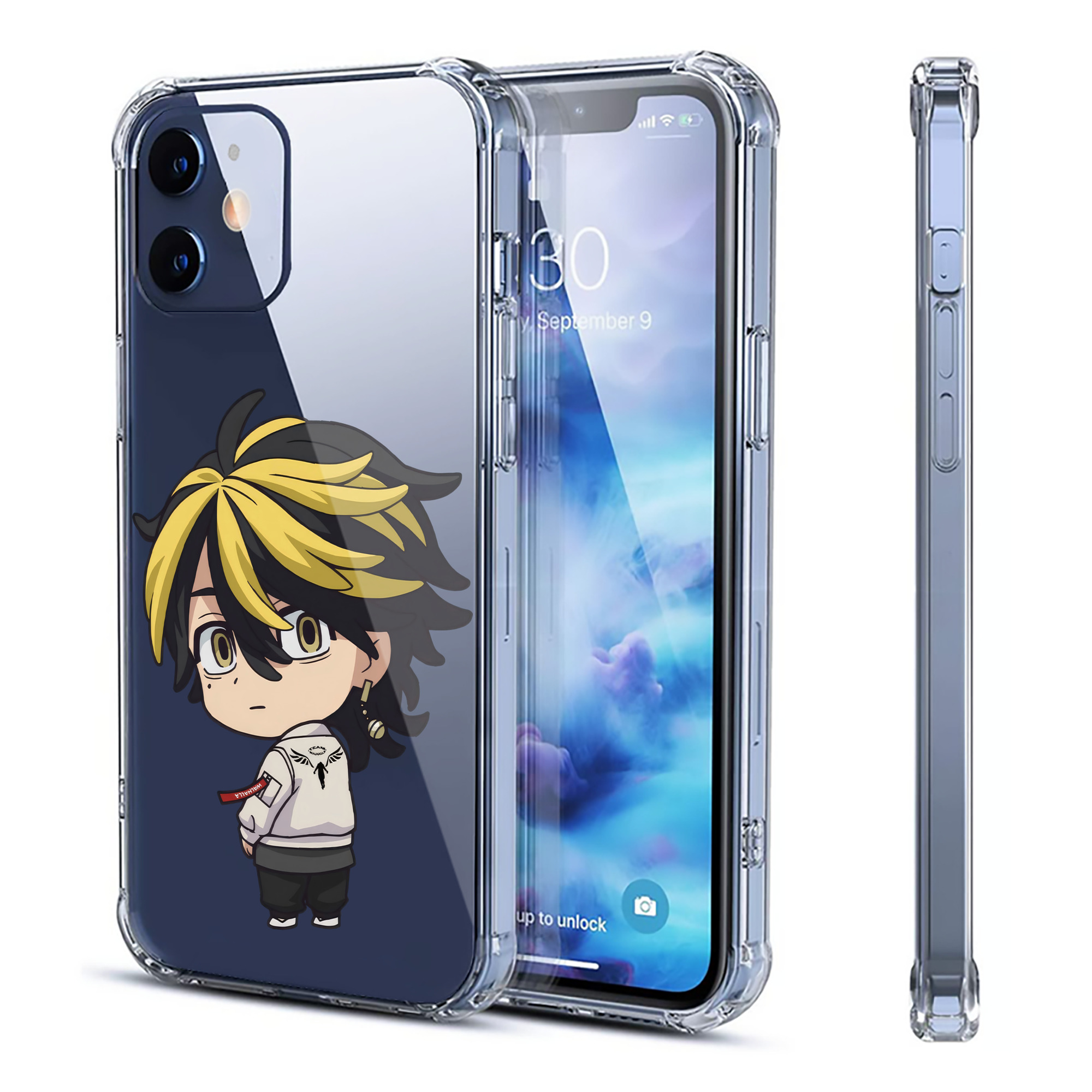 （画像用） 東京リベンジャーズ Tokyo Revengers 【iPhone 12シリーズ対応】透明スマホケース（クリアソフトケース）